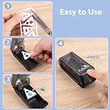 Fullicon Pill Cutter with V-Shape Holder Two Pill Cases Black view 4