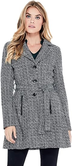 guess tweed coat
