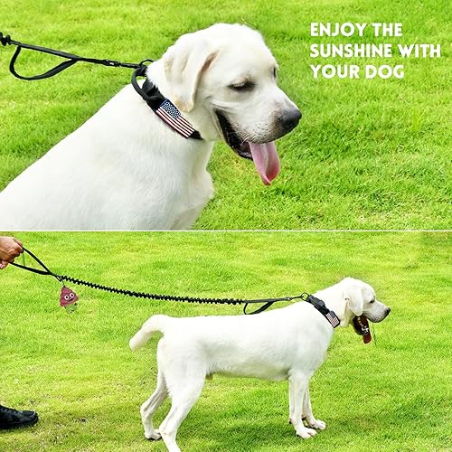 Xncooy Tactical Dog Collar and Leash Set with Handle, Tactical
