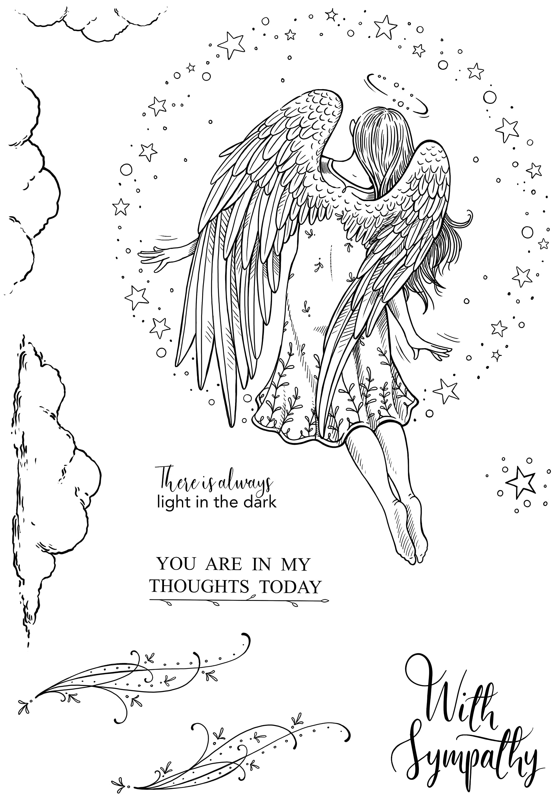 Pink Ink Designs - Angelus - Clear Stamp Set