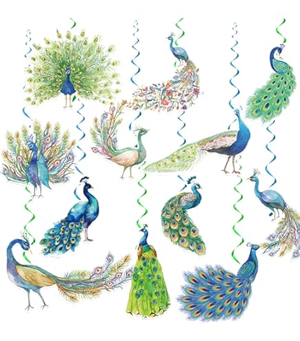 Peacock Party Banner Peacock Birthday Party Decorations