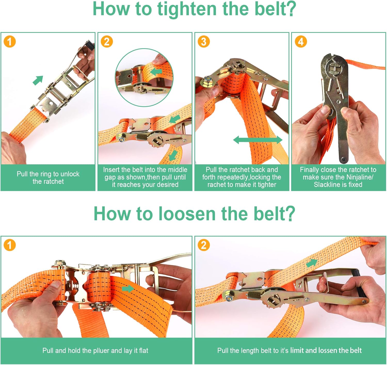 GRYSERCH Ninja Warrior Obstacle Course for Kids - 57' Ninja Slackline with 12 Obstacle Accessories for Kids, Ninja Warrior Training Equipment for Kids Outside Backyard ( Capacity 500 lbs): Toys & Games