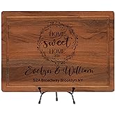 Personalized Housewarming Gift for New Home, Custom Engraved Cutting Board New Home Gift, Home Sweet Home Gift, Realtor Closing Gifts for First Time Home Buyers, Newlyweds, New Neighbor