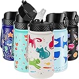 GOPPUS Kids Insulated Water Bottle - 14 Oz BPA Free