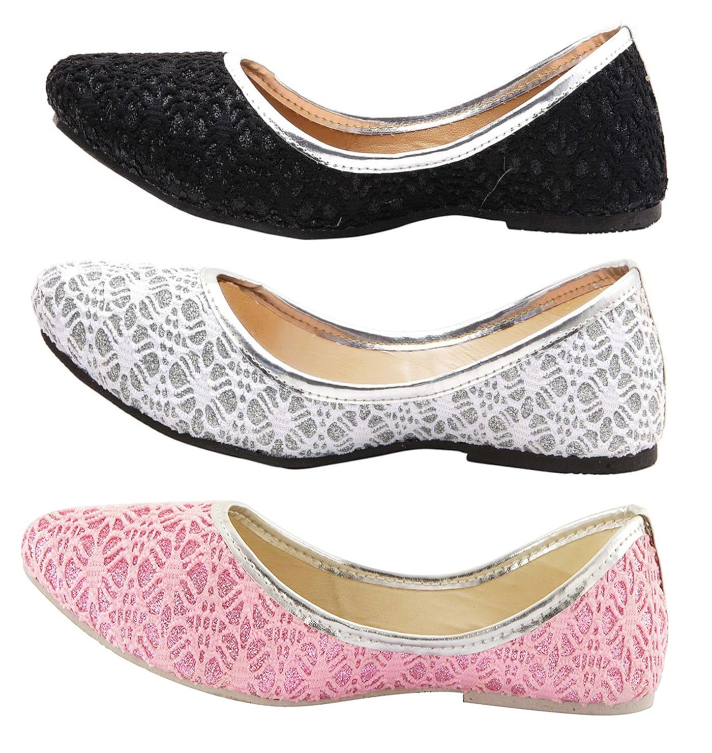 thari choice women's combo of 3 pair bellies