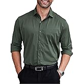 COOFANDY Mens Dress Shirts Long Sleeve Wrinkle Free Shirt Textured Business Casual Button Down Shirt