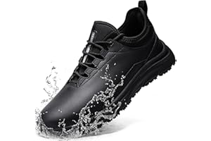 Taquco Non Slip Work Shoes for Women Slip On Waterproof Slip Resistant Chef Shoes Comfortable Lightweight Kitchen Food Service Sneakers Zapatos Antideslizantes Para Mujer, Black