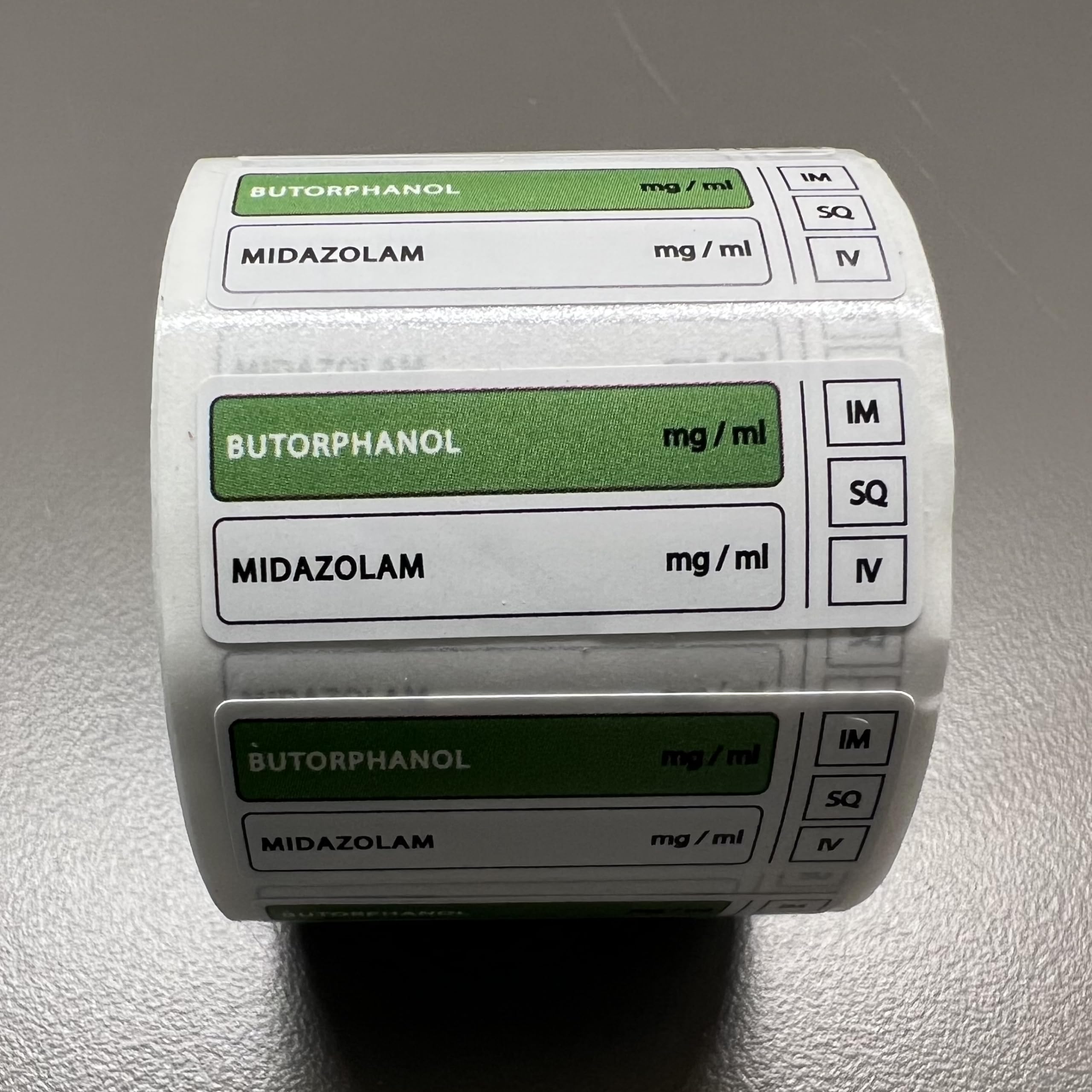 Drug Syringe Labels