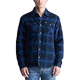 Buffalo David Bitton Men's Shirt Style Shacket Jacket, Black, X-Large