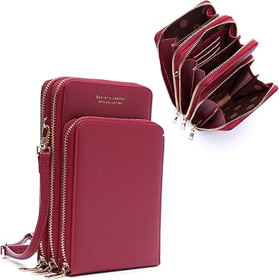 Amazon お財布ポシェット スマホポーチ 肩掛け ショルダー バッグ レディース 斜め掛けバッグ 軽量 可愛い デザイン 斜めかけバッグ