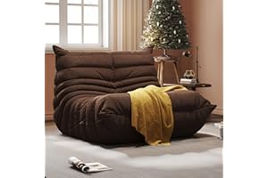 SYFERLORY Bean Bag Chair, Fireside Chair, Large Bean Bag Chair for Adults, Bean Bag Chairs for Teens with High-Resilience Foam, Non-Slip Base Floor Lounge Sofa,Living Room (Coffee, Single)
