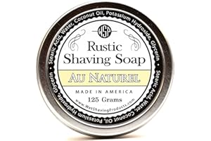 WET SHAVING PRODUCTS WSP Hypoallergenic Rustic Shaving Soap (Unscented) Artisan Made in America Using Vegan Natural Ingredients