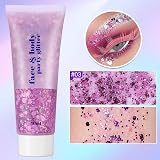 Sularpek 3 Pcs Face Glitter Gel 50g Mermaid Sequins Festival Makeup Kit view 4