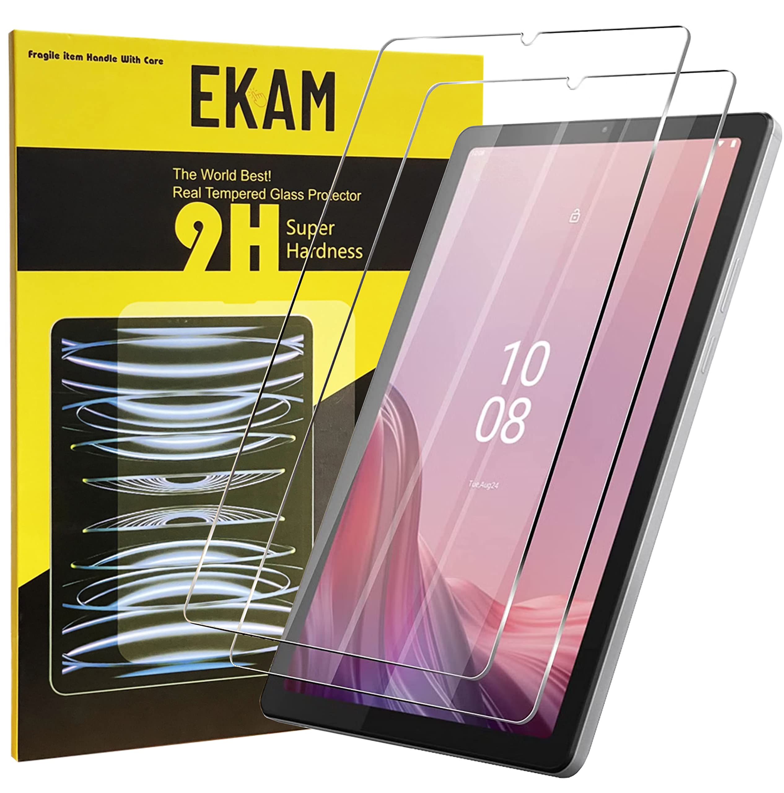 EKAM [2-Pack] Screen Protector for Lenovo Tab M9 9-Inch 2023, Anti-Scratch Premium Quality Film Tempered Glass for 9” Lenovo Tab M9 (TB-310FU) 2023