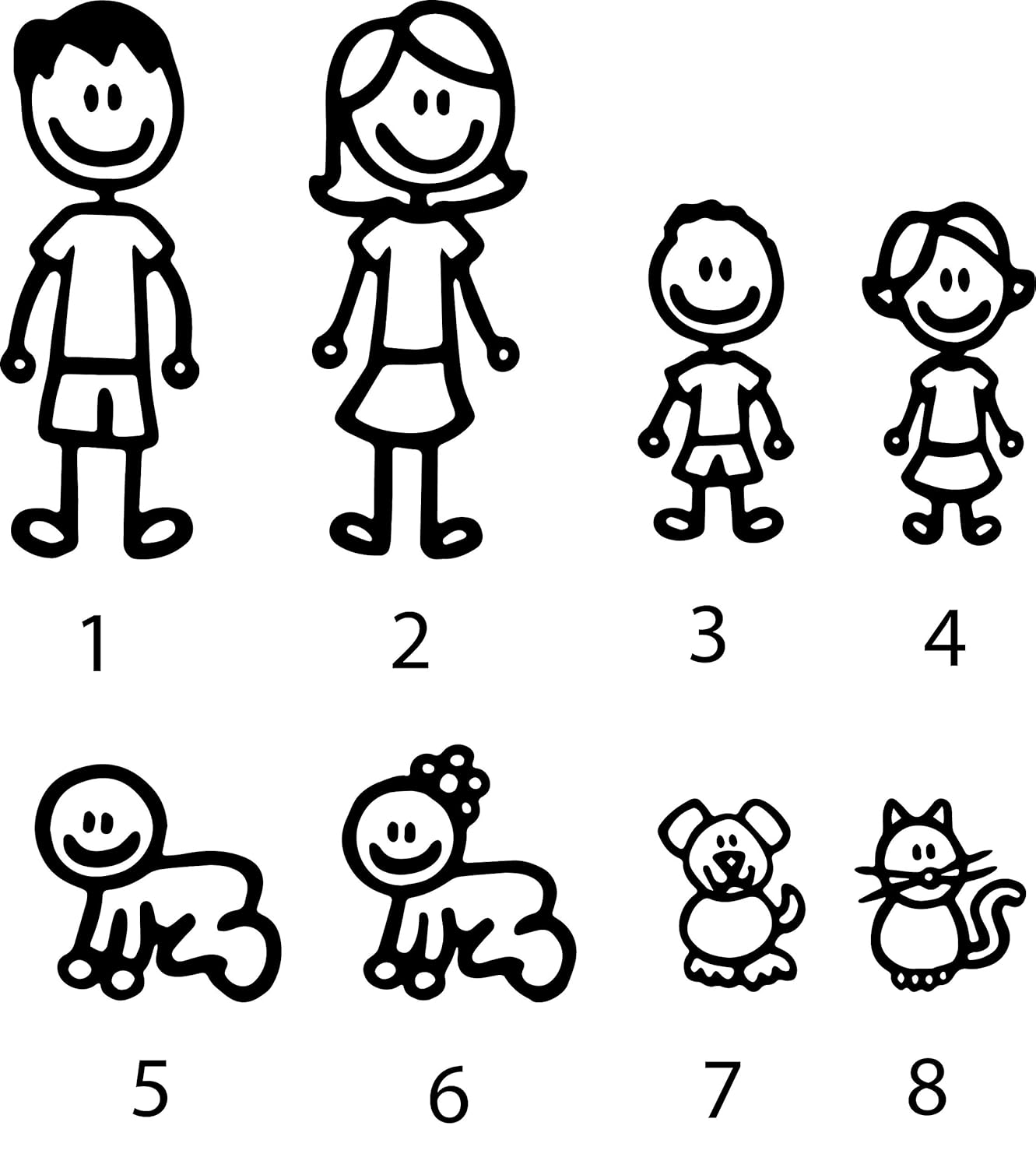 Sticker Bebe A Bord Pour Voiture Famille Personnalisee Noir Anakiss Auto Et Moto Cadeaux Et Produits Derives Iplanmovilidad Com