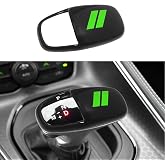 Gear Shift Knob Head Cover for Dodge Durango 2016-2026 Charger 2015-2023 | for Challenger 2015-2024 ABS Interior Shell Insert Decoration Protector Gear Shifter Cover (Green Trim)