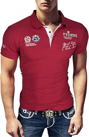 Polo Camiseta fina, de hombre, manga corta, de piqué