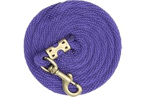 Weaver Equine Performance Lead Rope, Long Horse Lead Rope with Quick Halter Attachment, Soft Comfort Grip, Barn Horse Tack fo
