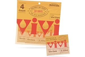 VIVI FRESH Vivi by Boveda Humidity Control Packs for All Airtight Storage Containers, Ready in 10 Days, 4-Pack with Resealable Bag