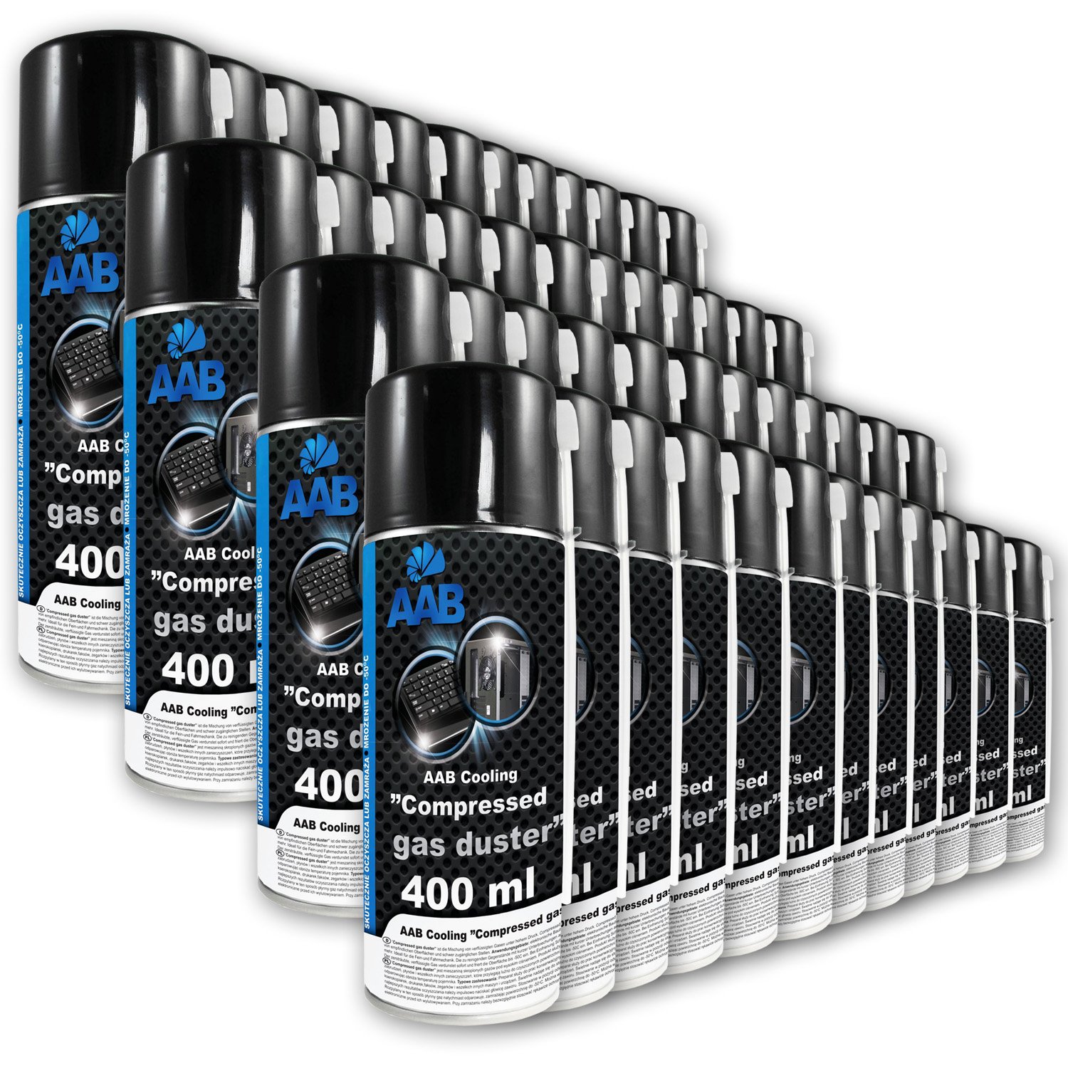 Buy 48 x AAB Compressed Duster 400ml Air Duster for Cleaning Computer