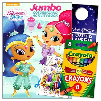 Download Buy Shimmer And Shine Coloring Book And Crayons Bundle Includes Separately Licensed Gww Reward Stickers And Doorhanger For Girls Online In Turkey B07bp91qzj