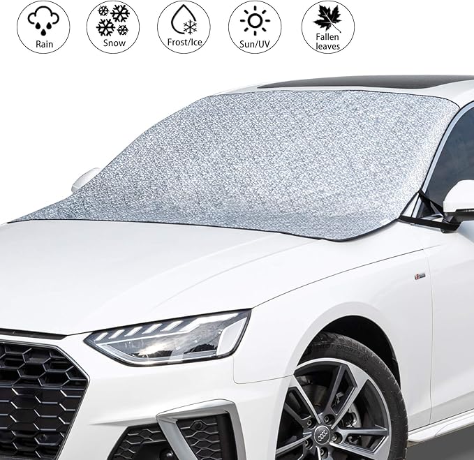 VOHQPEI Car Windshield Hail Cover, Windshield Cover for Ice