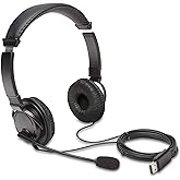 Kensington USB Hi-Fi Headphones with Microphone (K97601WW), Black