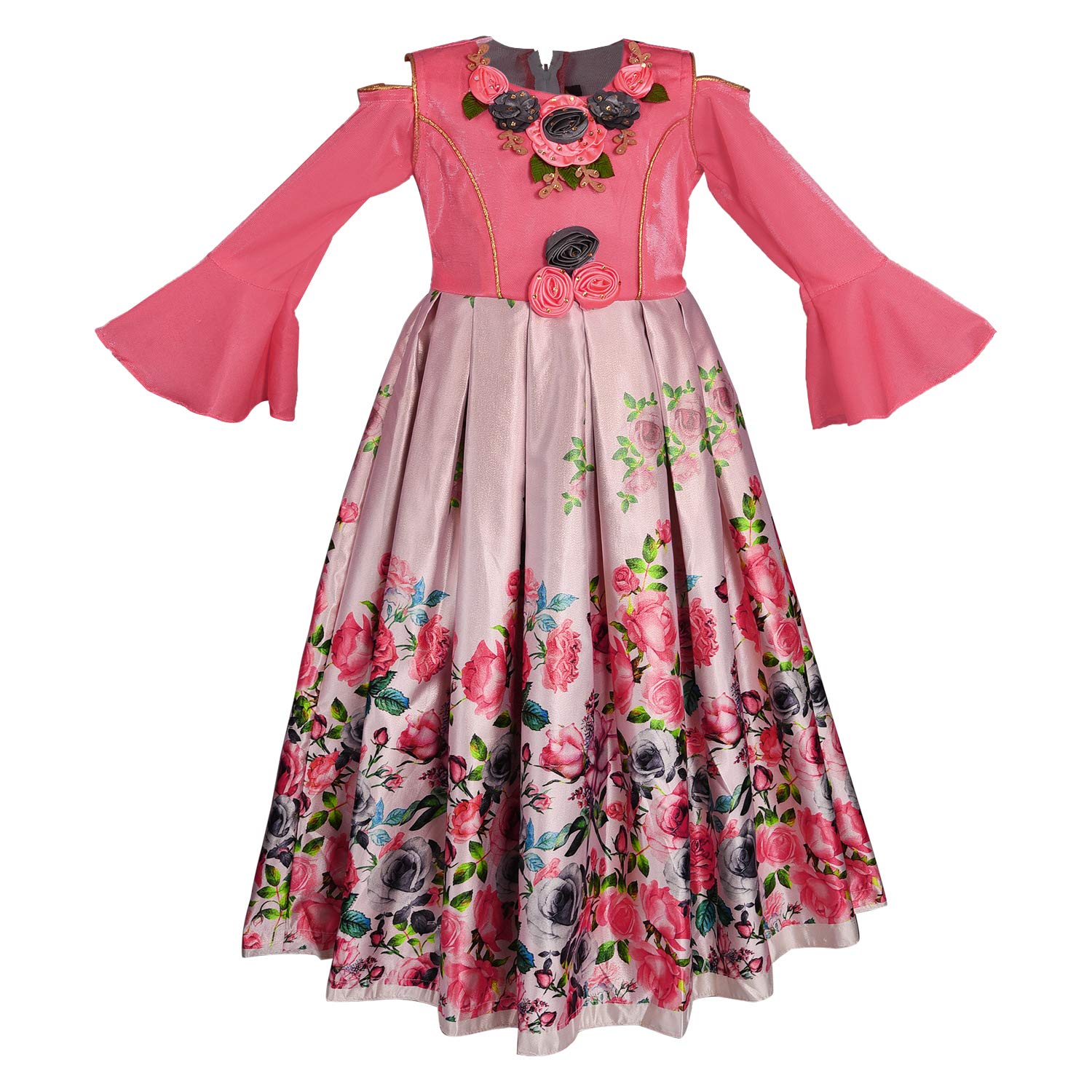 satin long frocks for ladies