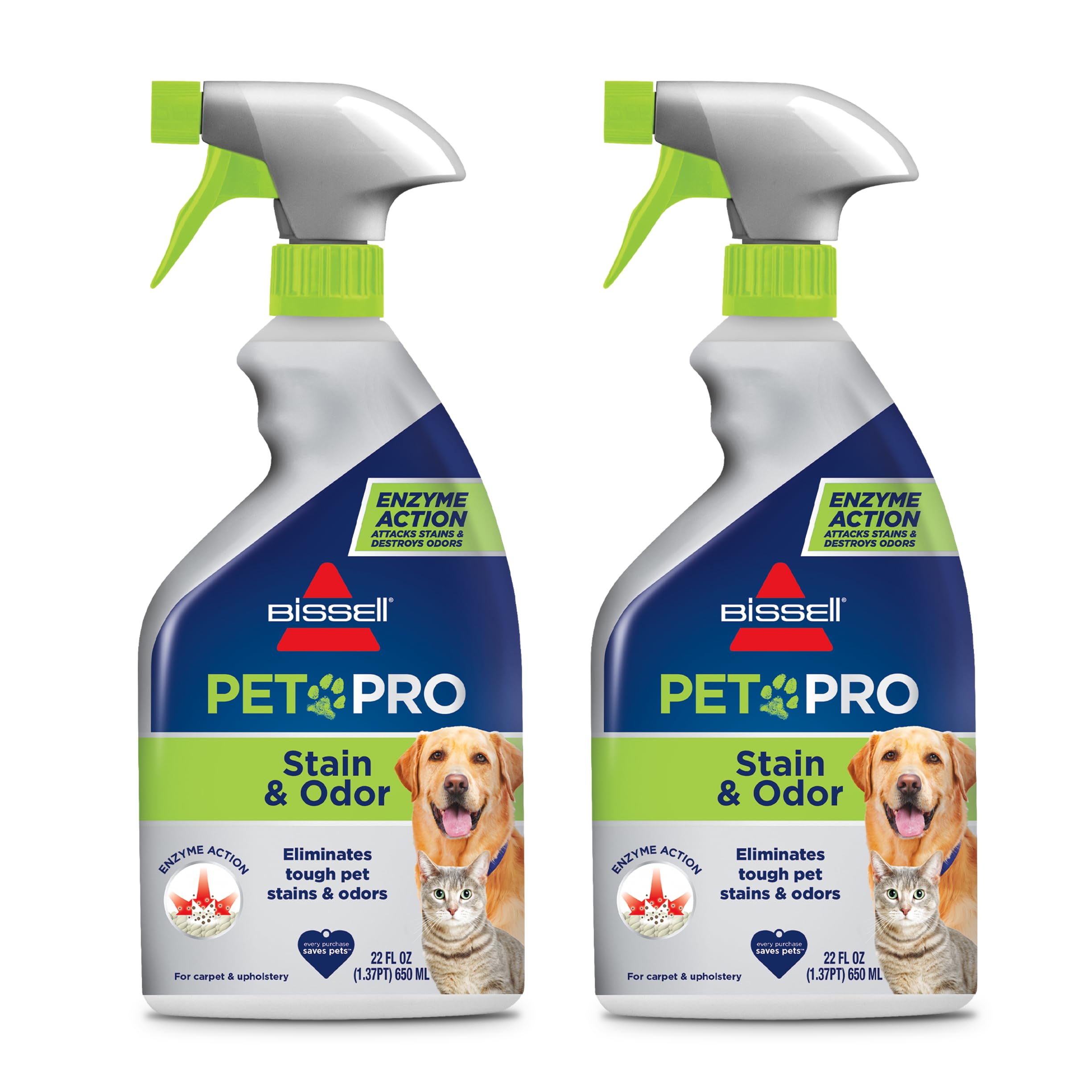 Photo 1 of Bissell Pet Pro Stain and Odor Eliminator with Enzyme Action, 2 pack, 77X7F