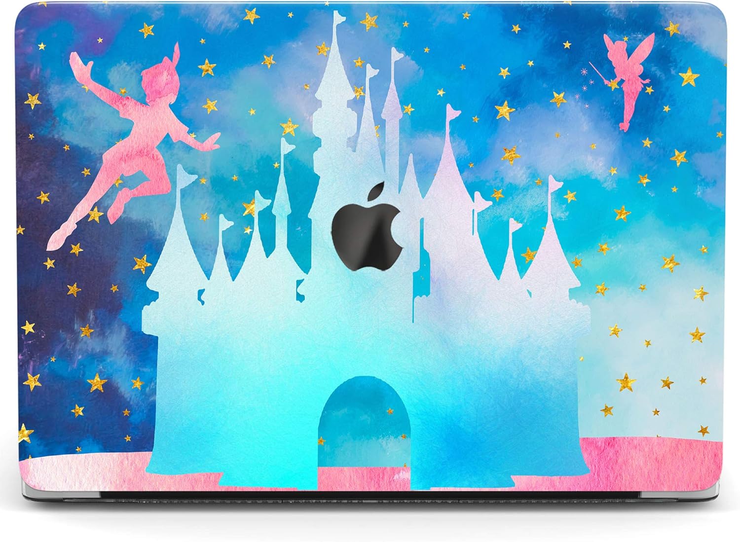 Wonder Wild Case for MacBook Air 13 inch Pro 15 2019 2018 Retina 12 11 Apple Hard Mac Protective Cover Touch Bar 2017 2016 2020 Plastic Laptop Print Magic Castle Cartoon Blue Fabulous Watercolor Cute