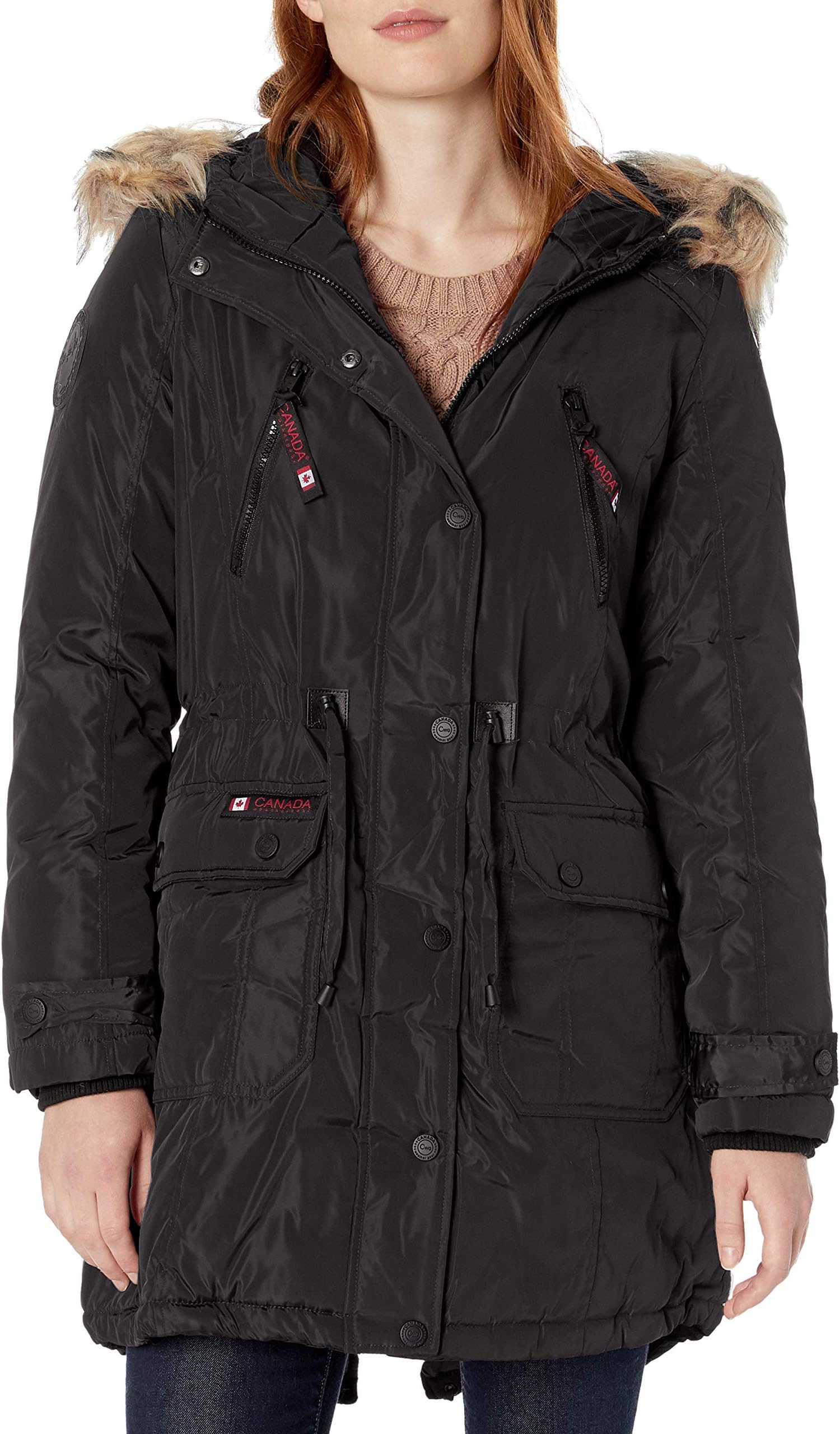 CANADA WEATHER GEAR Women's Parka Jacket Down Alternative Coat