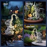 GIGALUMI Elephant Garden Figurine Solar LED Watering Decoration 27cm view 4