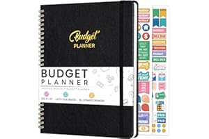 TERSUS Budget Planner - Monthly Bill Organizer, 8 x 10 inches Large Budget Planner, Premium Hardcover Budget Book with Pockets, Savings, Debt & Expense Tracking – Budget Tracker with Stickers