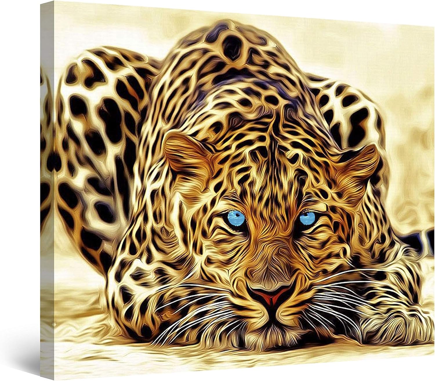 Startonight Canvas Wall Art Leopard, Animals Framed Wall Art 80x80 cm