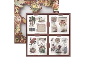 Uideyvi Lot de 100 ensembles de 500 feuilles d'autocollants en PET pour journal intime, autocollants d'éphémère pré-découpés 