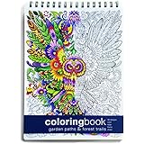 Action Publishing Coloring Book: Garden Paths & Forest Trails · Garden and Woodland Scenes, Intricate Animal and Plant Design