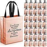 36 Pcs Thank You Reusable Gift Bags Employee Appreciation Gift Bags Sometimes You Forget You're Awesome Team Appreciation Gift for Employee Teacher Student Coworker Secretary Assistant Gift(Rose Gold)