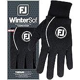 FootJoy Women's WinterSof Golf Glove, Black, Small, Pair
