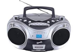 Supersonic Supersonic Sc-709 Portable Mp3/cd Player With Cassette Recorder, Am/fm Radio & Usb Input