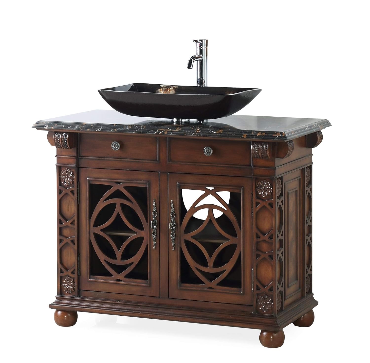 42" Benton Collection Vigo Vessel Sink Bathroom Vanity Model