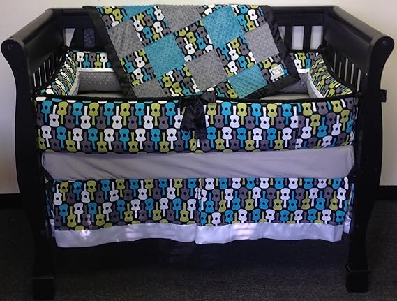 guitar crib bedding sets