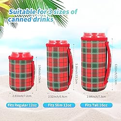 3 Pack Reusable Neoprene Insulated Can Sleeve with
