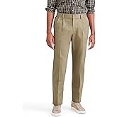 Classic Fit Signature Iron Free Khaki with Stain Defender Pants - Pleated (Regular and Big & Tall)