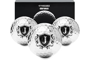 CybGene Personalized Golf Balls for Men, Unique Golf Gifts, Cool Accessories for Golfers, Golf Lovers, for Birthday and Christmas, Silver