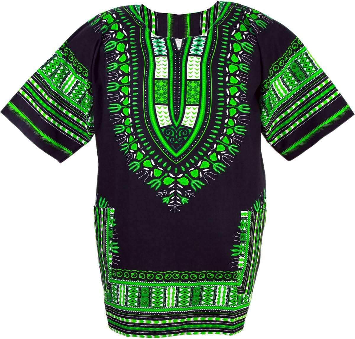 Chainupon African Dashiki Cotton Shirt Unisex Tribal Festival Boho Hippie Kaftan