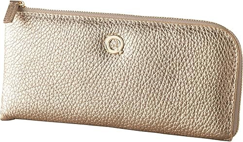 Amazon イマイバッグ Quay イタリアンレザー L字ファスナー 長財布 大容量 ウォレット コンパクト 本革 Rimini Long ゴールド 財布
