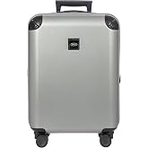 Bric's Amalfi Lightweight Hard Shell Suitcase &ndash; Airline Approved Carry-On with Water-Repellent Zip, Smooth 360&deg; Wheels &amp; TSA Lock - 21 Inch, Silver