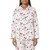 florence by mills Women's Couch Date Collection Oversized Button-Down Sleep Shirt