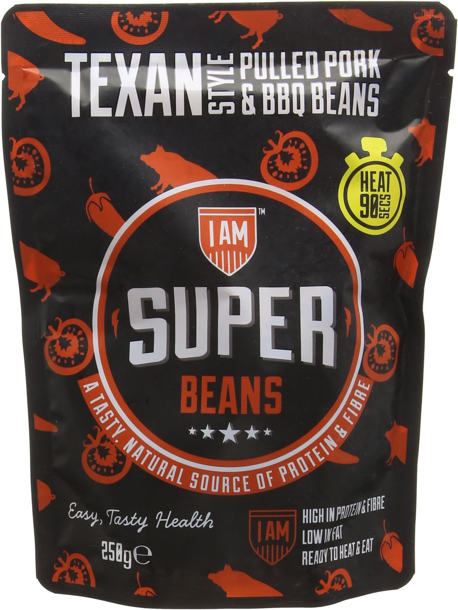 IAM SUPER 250 g Texan Style Pulled Pork and BBQ - Pack of 6