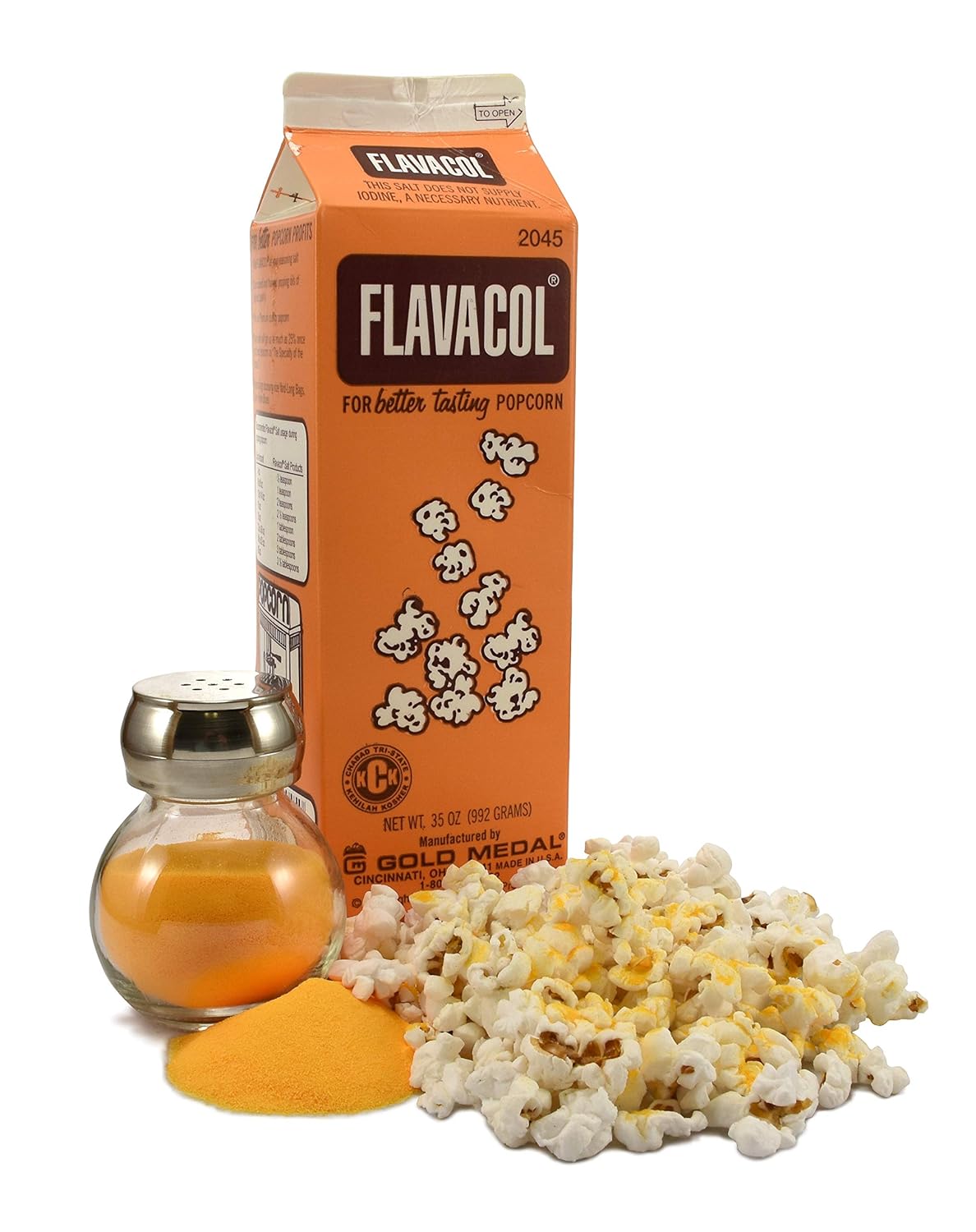 Gold Medal Products 2045 Flavacol Seasoning Popcorn Salt 35 OZ(Pack of 2) : Flavored Salts : Grocery & Gourmet Food